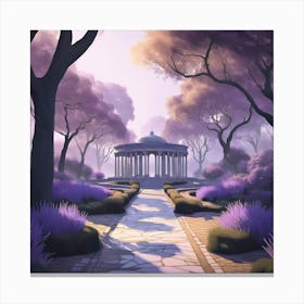 lavender fantasy, the summer house Canvas Print