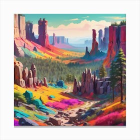 Landscape Painting 1 Canvas Print