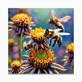 Swarm of bees 2 Canvas Print