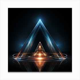 Abstract Triangle Canvas Print