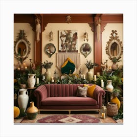 Bohemian Living Room 6 Canvas Print