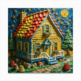 Little House In The Woods Canvas Print