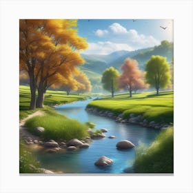 Landscape Painting 214 Canvas Print