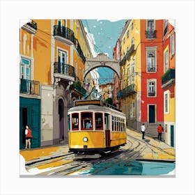 Lisbon Tram 1 Canvas Print