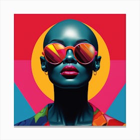 Woman With Sunglasses 1 Canvas Print