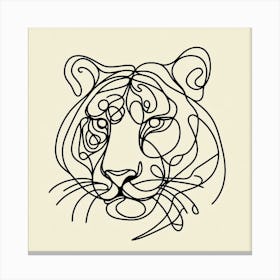 Tiger Picasso style Canvas Print