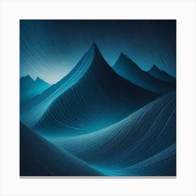 Firefly An Illustration Of A Beautiful Majestic Cinematic Tranquil Mountain Landscape In Neutral Col (64) Canvas Print