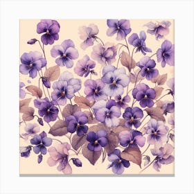 Violets 12 Canvas Print