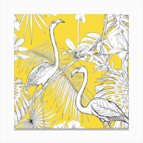 Flamingos Canvas Print