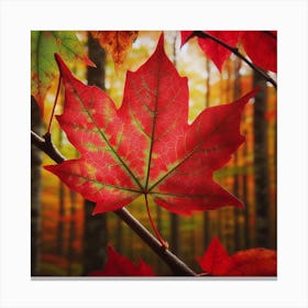A red maple leaf 2 Canvas Print