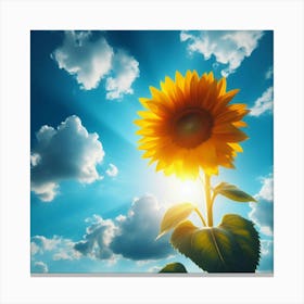 Sunflower - Sunflower Stock Videos & Royalty-Free Footage Canvas Print