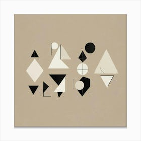 Abstract Geometric Shapes Wall Art 2 Canvas Print