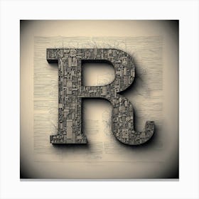 Letter R Canvas Print