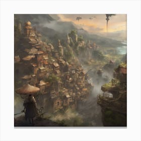 Fantasy City 84 Canvas Print