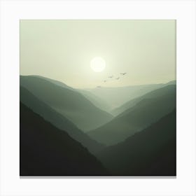 Sunrise In The Mountains 2 Canvas Print