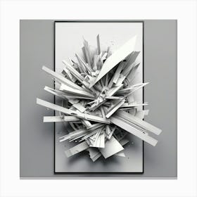 Abstract Sculpture Canvas Print