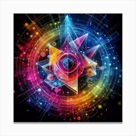 Abstract Psychedelic Art Canvas Print