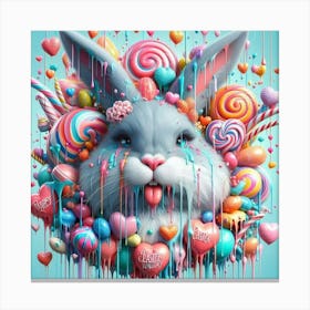 Candy Bunny Collection Canvas Print