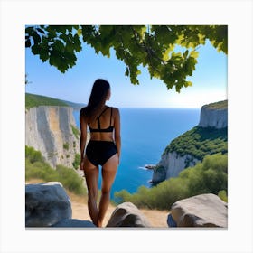 Cliffs And Sea Canvas Print