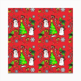 Christmas Fabric Canvas Print