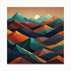 Abstract Mountains 12 Canvas Print