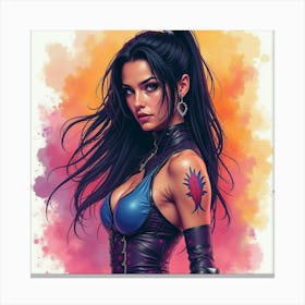 Mortal Kombat Ninja Fighter Concept Art (212) Canvas Print