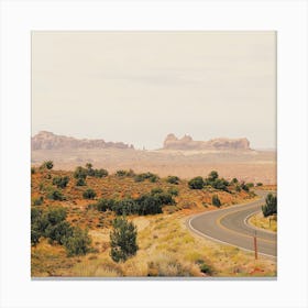 Utah Desert Highway Canvas Print