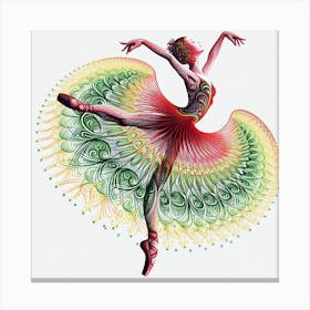 Ballerina Urban Motion Canvas Print