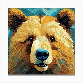 Bear Painting Canvas Print