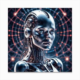 Futuristic Woman 5 Canvas Print