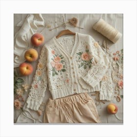 Peach Blossoms Canvas Print