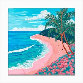 Pink Beach 2 Canvas Print