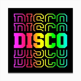 Neon Disco Canvas Print