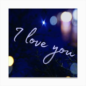 I Love You Canvas Print