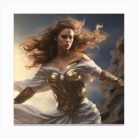 Aphrodite warrior goddess Canvas Print