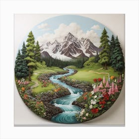 Mountain Stream Canvas Print