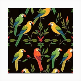 Parrots 1 Canvas Print