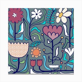 My happy garden Canvas Print