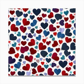 Heart Pattern 14 Canvas Print