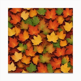Autumn Fall Leaves  Canvas Print