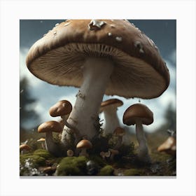 Mushroom Forest 11 Canvas Print