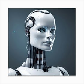 Portrait Of A Robot 10 Canvas Print