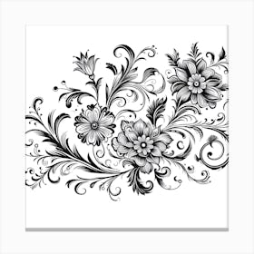 Ornate Floral Design 23 Canvas Print