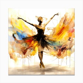 Whirl - Ballerina Poised Canvas Print