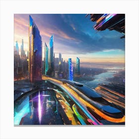 Futuristic City 148 Canvas Print