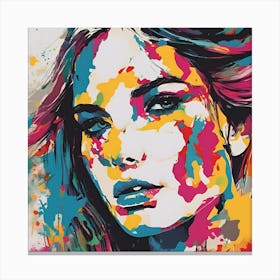 Splatter Girl Canvas Print