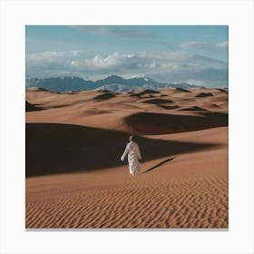 Sand Dunes In The Desert Canvas Print