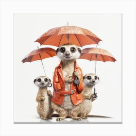 Meerkats Canvas Print