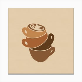 Latte Stack Canvas Print