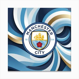 Manchester City F.C. Logo Wall Art 13 Canvas Print